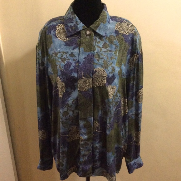 Beautiful vintage Louben blouse - Picture 1 of 11